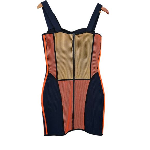 Adidas x Paolina Russo Knit Corset Dress Navy / Orange Multi Size M - Picture 6 of 9